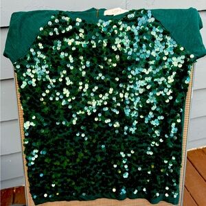 NWT Loft Emerald Green Top
